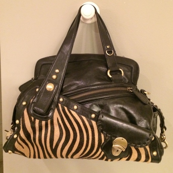 Kate Landry Handbag with Zebra Accent - Picture 1 of 4